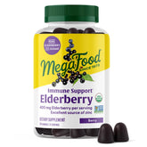 MegaFood gommes elderberry – boîte prête pour une consommation quotidienne en famille.
