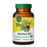 Megafood Methyl B12, tablettes énergie quotidiennes soutenant le métabolisme.