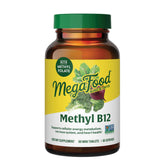 MegaFood Methyl B12 végan - bouteille prête à la prise quotidienne.