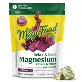 MegaFood Relax bouteille-raisin, dégustation pratique pour le quotidien.