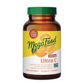 MegaFood Ultra C 400 mg – bouteille, soutien immunitaire quotidien et alimentation réelle.