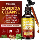 MEGNETA Candida Cleanse – bouteille: soutien digestif potentiel au quotidien.