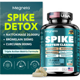 MEGNETA Détox Spike bouteille ensemble, prête pour une routine matinale.