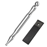 Stylo Melonsun en acier inoxydable pour relief ATM et massage précis du visage.