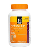 Member's Mark capsules psyllium dans une bouteille, utilisation quotidienne facilitée.