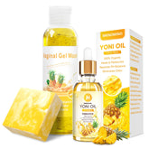 MENOMINO huile yoni, bouteille pratique pour hydratation et équilibre intime.