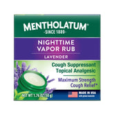 Mentholatum Nuit Vaporisant : baume thorax lavande pour sommeil plus calme.