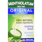 Mentholatum Original Pommade Poitrine: vapeurs rafraîchissantes pour mieux respirer.