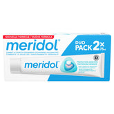 Meridol Pack Double 75ml emballage visible pour routine bucco-dentaire pratique.