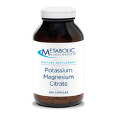 Metabolic Maintenance Potassium Magnésium Citrate, capsules: soutien cardiovasculaire et nerveux quotidien.