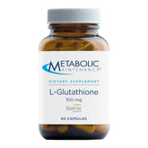 Metabolic Maintenance L-Glutathione 100 mg – capsules – soutien antioxydant quotidien.
