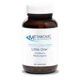 Bouteille ambrée Metabolic Maintenance Little One protégeant les capsules.