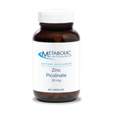 Metabolic Maintenance Zinc Picolinate – bouteille avec gélules végétariennes prêt à l’emploi