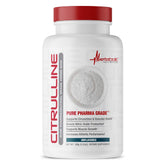 Metabolic Nutrition Citrulline en poudre 100 g, étiquette visible, soutien potentiel à la circulation.