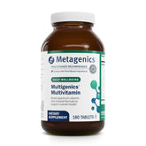 Metagenics Multigenics, bouteille 180 comprimés, soutien quotidien des vitamines et minéraux.