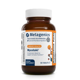 Metagenics Mycotaki – boîte et flacon, soutien immunitaire potentiel lors du stress.