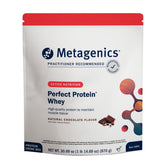 Metagenics Perfect Protein : bouteille chocolat, dégustation post-entraînement pratique et gourmande.