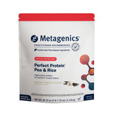 Shaker Metagenics Perfect Protein pois-riz vanille, préparation rapide et protéinée.