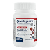 Metagenics Rapid Relief, gelules molles curcuma et boswellia pour soutien ponctuel.