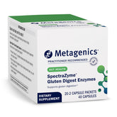 Metagenics SpectraZyme Gluten Digest – bouteille: aide potentielle à la digestion du gluten après repas.