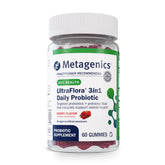 Metagenics UltraFlora 3 en 1 gommes dans la bouteille: soutien potentiel de la flore intestinale.