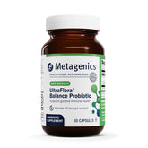 Metagenics UltraFlora Balance: bouteille de capsules, soutien quotidien du microbiote.