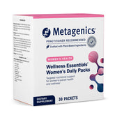 Metagenics Wellness Essentials Femmes – emballage quotidien prêt à l’emploi pour une routine simplifiée.