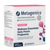 Metagenics Wellness Essentials packaging en sachets pour une routine prénatale pratique.