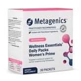 Metagenics Prime Féminin Pack : bouteille élégante et routine quotidienne.