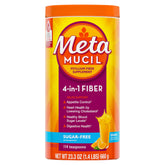 Metamucil poudre psyllium orange: fibre soluble de 2,4 g par portion pour la digestion.