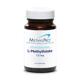 MethylPro L-Méthylfolate 7,5 mg: bouteille avec dosage simple.
