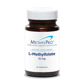 MethylPro L-Methylfolate – bouteille frontale, soutien potentiel au cerveau.