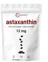 Micro Ingredients Astaxanthine emballage capsules, source naturelle d'antioxydants pour le quotidien