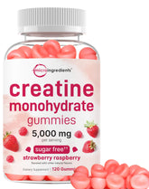 Gommes Micro Ingredients Creatine dans la bouteille, prise quotidienne facile.