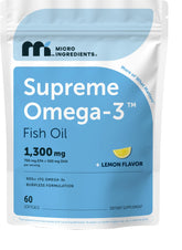 Micro Ingredients front packaging showing bottle and branding with clean design benefit