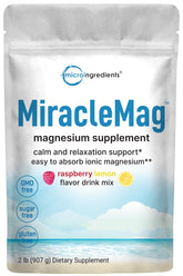 Poudre magnésium citrate Micro Ingredients au goût framboise-citron, dégustation agréable et détendue.