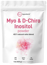 Micro Ingredients Myo-Inositol et D-Chiro Inositol — emballage prêt à démarrer votre routine santé