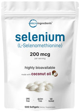 Micro Ingredients Sélénium – bouteille et gélules molles pour absorption efficace