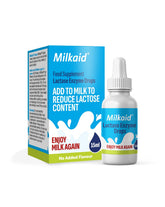 Milkaid bouteille gouttes lactase pour faciliter la digestion du lactose.