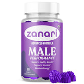 Gommes Zanari MJO, bouteille ouverte, texture douce idéale pour énergie quotidienne.