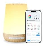 Momcozy machine a sons bebe avec grain de bois pour une ambiance calme
