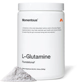 Momentous L-Glutamine en poudre soutient la digestion et l'équilibre intestinal.