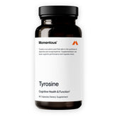 Capsules Tyrosine Momentous – bouteille visible pour favoriser la concentration et l’attention.