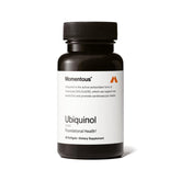 Momentous Ubiquinol, bouteille de gélules molles avec absorption élevée pour l’énergie cellulaire.