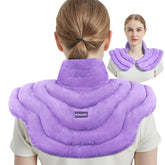 Coussin chauffant MORLIDEN pour le cou et les épaules, violet.