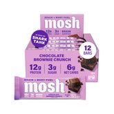 MOSH barre proteine keto chocolat-brownie : texture gourmande et energie durable.