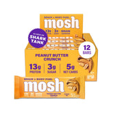 MOSH barres keto protéine beurre cacahuète crunch, texture croquante pour énergie durable