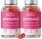 Gommes prénatales Mother's Promise dans une bouteille, soutien nutritionnel quotidien.
