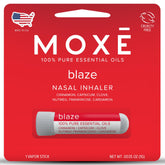 MOXE Blaze nasal-stick, aromathérapie portable, bien-être en déplacement.