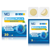 MQ patch anti mal des transports, derrière les oreilles, usage discret en voyage.